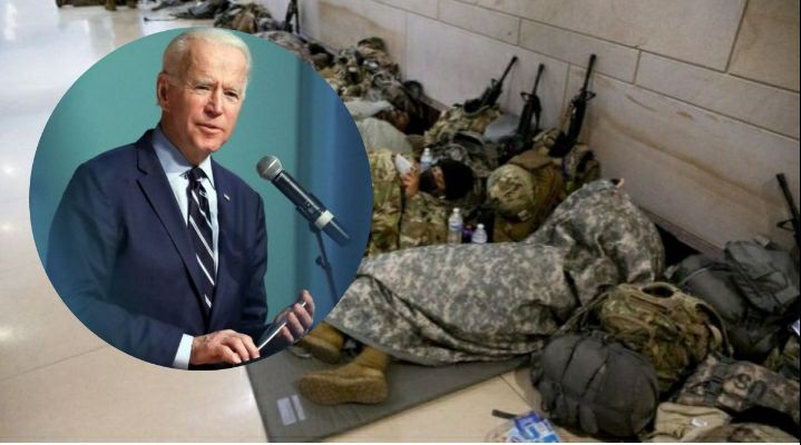 Bideni u kërkon falje trupave të Gardës Kombëtare të cilët kishin fjetur në parking veturash