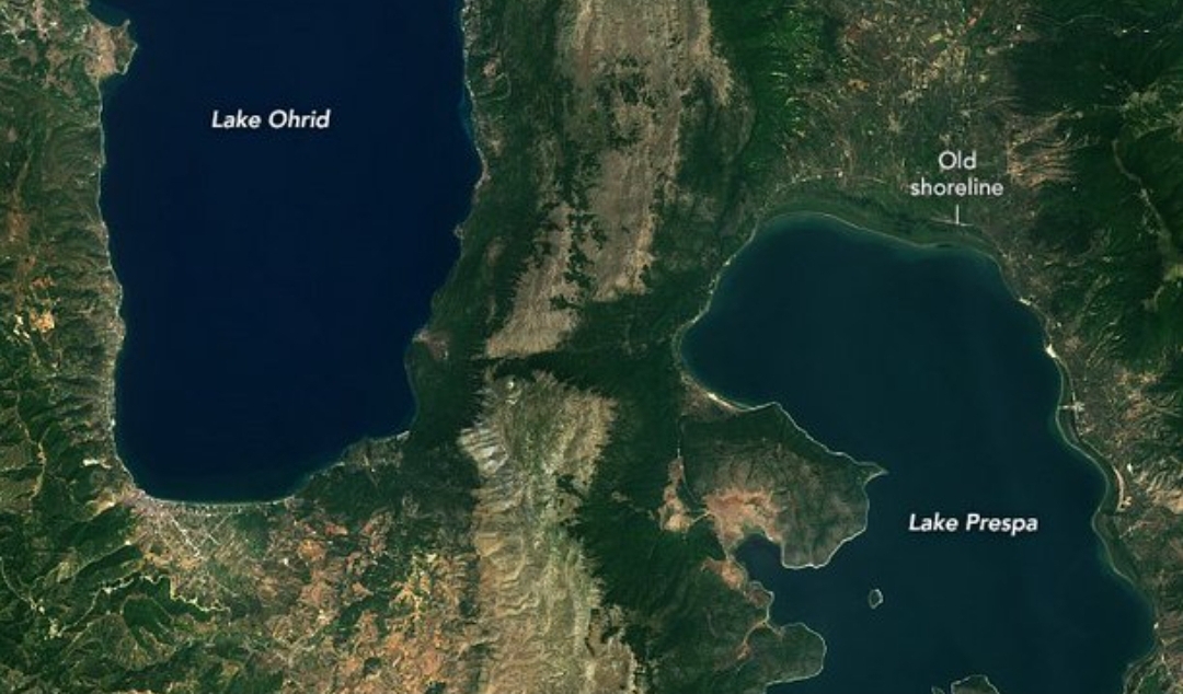 NASA publikon pamje satelitore nga Ballkani: Liqeni i Ohrit dhe i Prespës, më të lashtit në botë