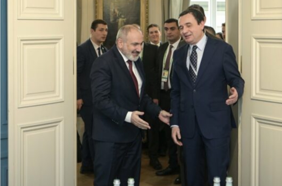 Kryeministri Kurti takon në Mynih Kryeministrin e Armenisë, shtetit ky që s’e njeh ende Kosovën