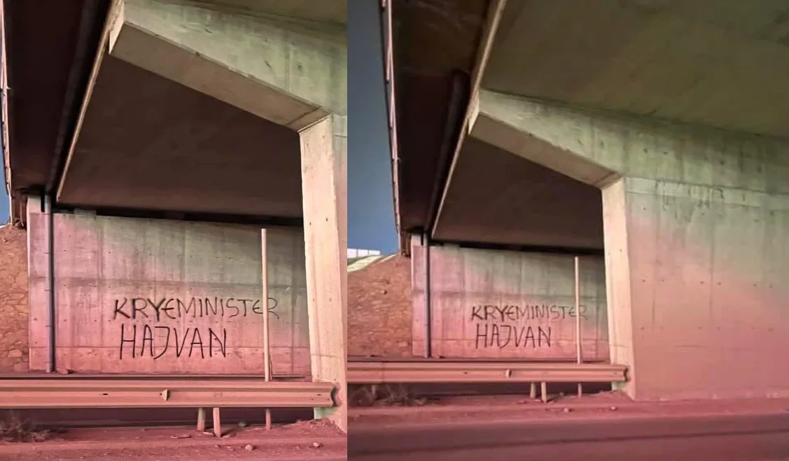 Kryeministër hajvan” – shfaqen sërish grafite në Prishtinë
