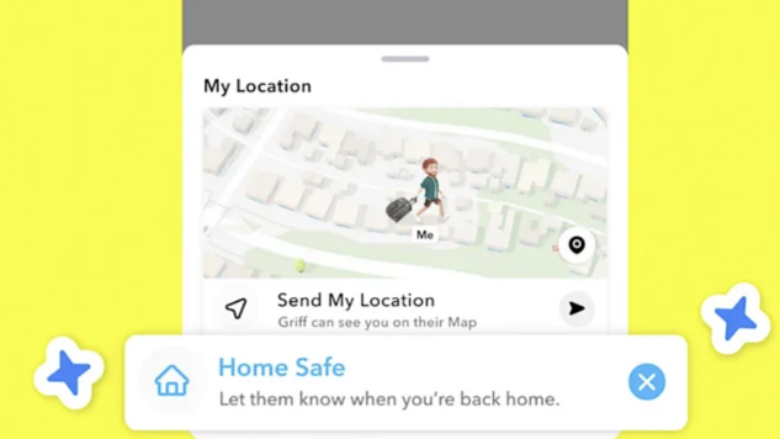 snapchat-mund-te-njoftoje-automatikisht-miqte-se-perdoruesi-ka-arritur-ne-shtepi-‘shendoshe-e-mire’