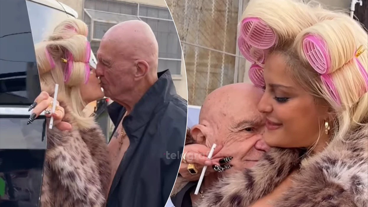 bebe-rexha-puth-ne-buze-nje-burre-te-moshuar,-ne-klipin-e-kenges-“cike-cike”